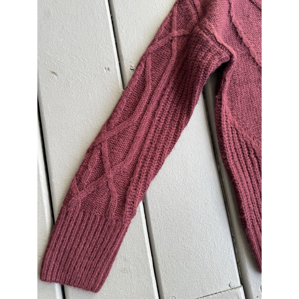 Natural reflections cable quarterzip pullover swe… - image 4